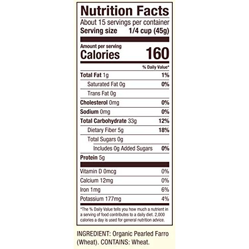 Bobs Red Mill Organic Farro Grain, 24-Ounce Pack Of 4