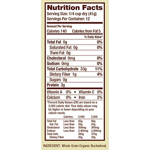 Bobs Red Mill Organic Gluten Free Creamy Buckwheat Hot Cereal,