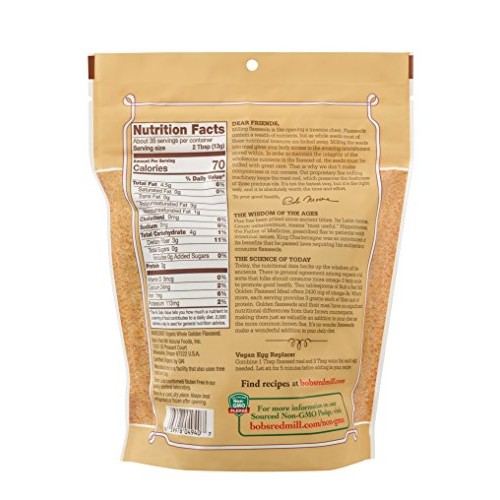 Bobs Red Mill Organic Golden Flaxseed Meal, 16-Ounce