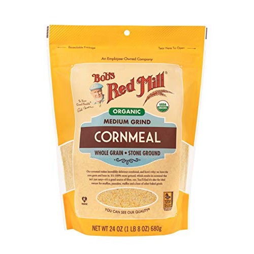 Bobs Red Mill Organic Medium Grind Cornmeal, 24 Ounce Pack Of 1