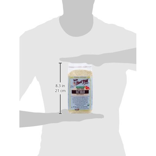 Bobs Red Mill Organic High Fiber Oat Bran Hot Cereal, 18-Ounce