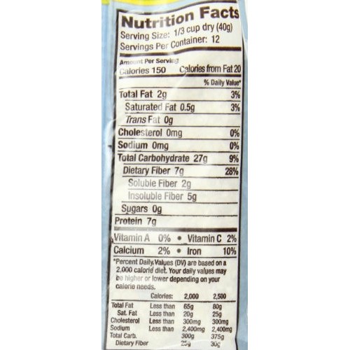 Bobs Red Mill Organic High Fiber Oat Bran Hot Cereal, 18-Ounce