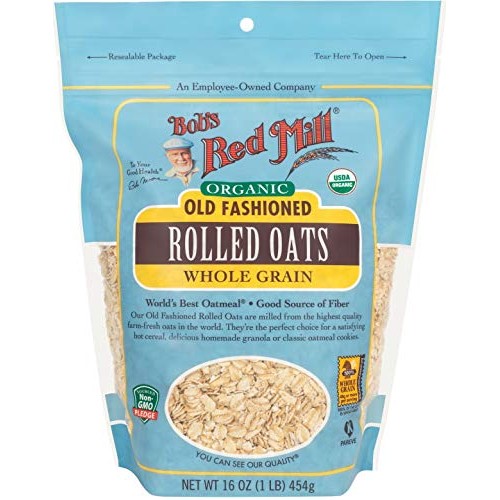 Bobs Red Mill Organic Oats Rolled Regular - 16 Oz