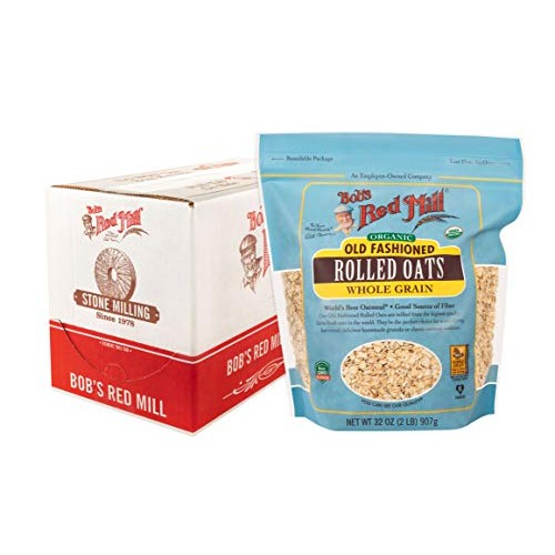 Bobs Red Mill Organic Old Fashioned Rolled Oats, 128 Oz