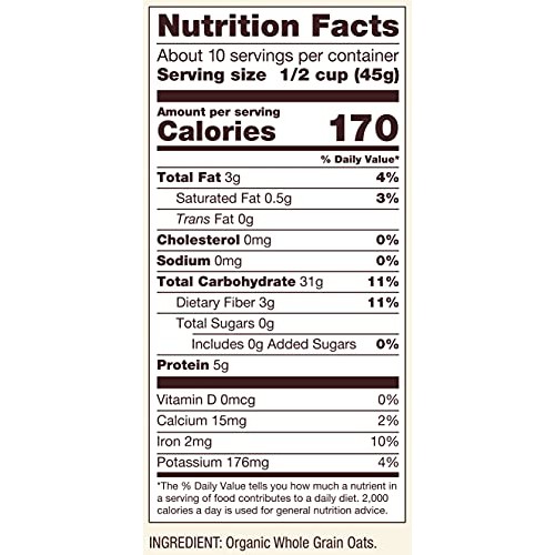 Bobs Red Mill Organic Quick Cooking Rolled Oats, 16-ounce Pack...