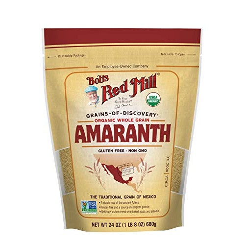 Bobs Red Mill Organic Whole Grain Amaranth, 24 Ounce Pack Of 4