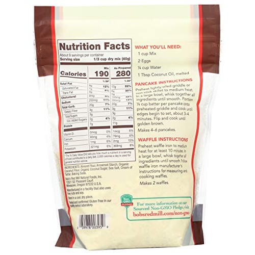 Bobs Red Mill Paleo Pancake &Amp; Waffle Mix, 13-Ounce