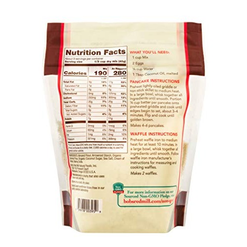 Bobs Red Mill Paleo Pancake &Amp; Waffle Mix, 13-Ounce