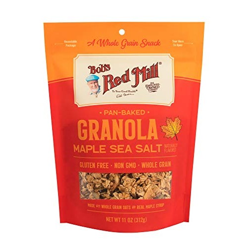 Bobs Red Mill Pan-Baked Maple Sea Salt Granola, 11-Ounce Pack