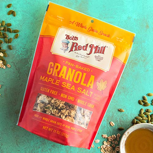 Bobs Red Mill Pan-Baked Maple Sea Salt Granola, 11-Ounce Pack