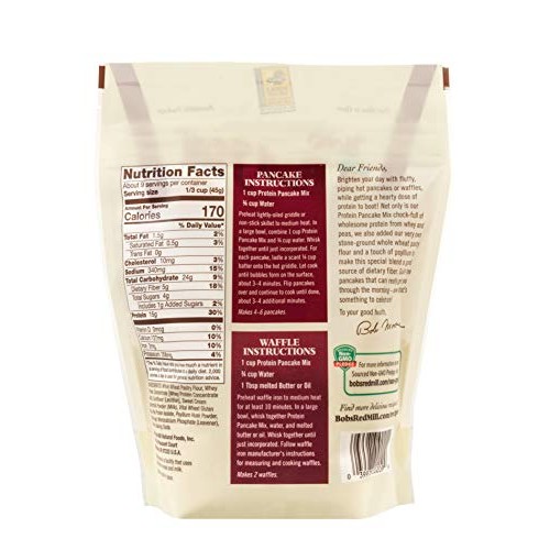 Bobs Red Mill Protein Pancake &Amp; Waffle Mix, 14-Ounce