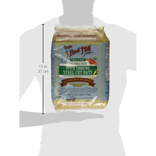 Bobs Red Mill Quick Cooking 100% Whole Grain Oats, 112 Ounce