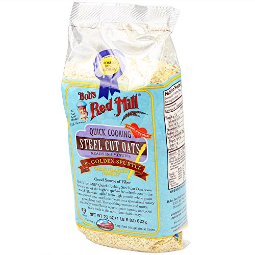Bobs Red Mill Quick Cooking Steel Cut Oats, 22 Oz 4 Pack