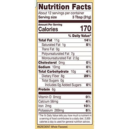 Bobs Red Mill Raw Whole Brown Flaxseed, 13-Ounce