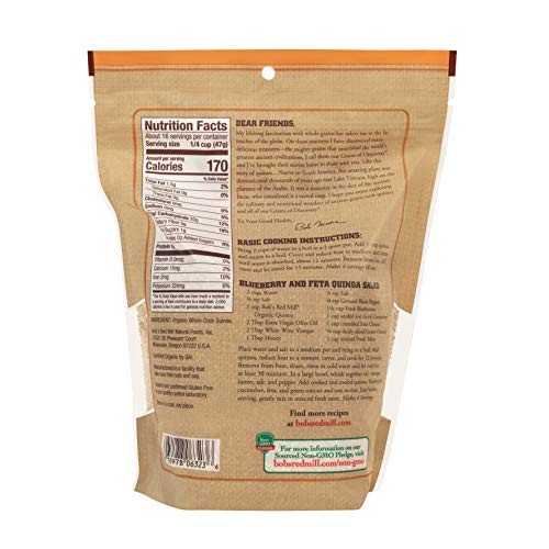 Bobs Red Mill Regular Quinoa Whole 26 Oz - 0039978063231