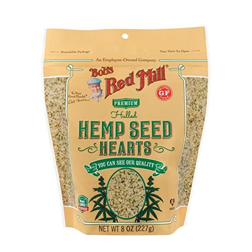Bobs Red Mill Resealable Hulled Hemp Seed Hearts, 8 Oz 6 Pack