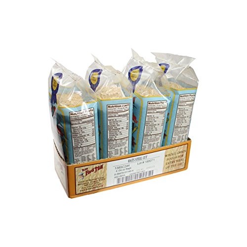 Bobs Red Mill Steel Cut Oats, 24 Oz 4 Pack