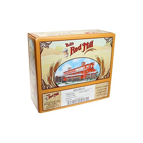Bobs Red Mill Steel Cut Oats, 24 Oz 4 Pack