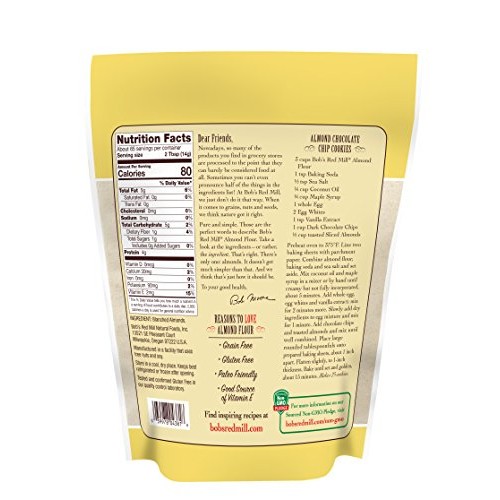 Bobs Red Mill Super-Fine Almond Flour, 16-Ounce Pack Of 4