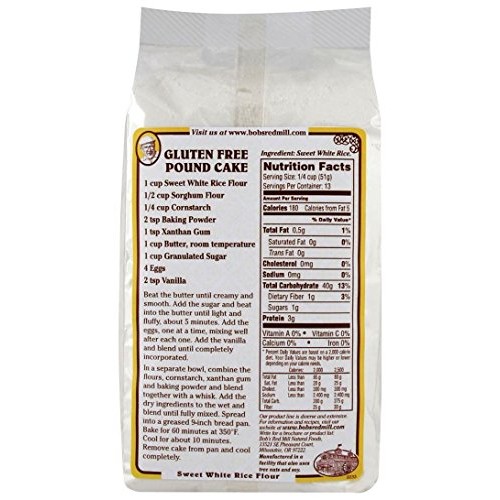 Bobs Red Mill Sweet White Rice Flour - 24 Oz