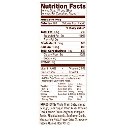 Bobs Red Mill Tropical Muesli, 14 Ounce Pack Of 4 Bobs Red Mill Tropical Muesli, 14 Ounce Pack Of 4