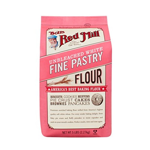 Bobs Red Mill Unbleached White Fine Pastry Flour, 5-Pound