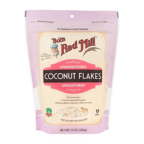 Bobs Red Mill Unsweetened Flaked Coconut, 10 Ounce