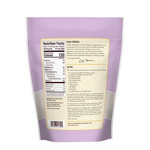 Bobs Red Mill Vital Wheat Gluten Flour, 20-Ounce Pack Of 4