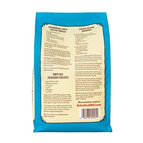 Bobs Red Mill, White Unbleached Flour, 5 Lb