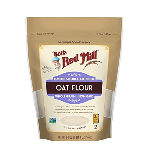 Bobs Red Mill Whole Grain Oat Flour, 20-Ounce Pack Of 4
