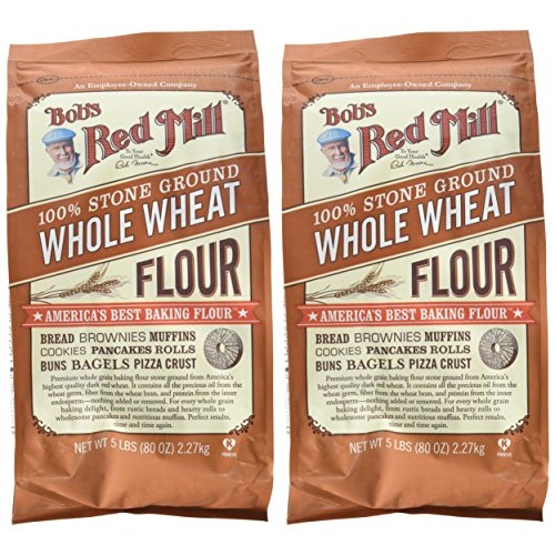 Bobs Red Mill Whole Wheat Flour - 5 Lb - 2 Pk