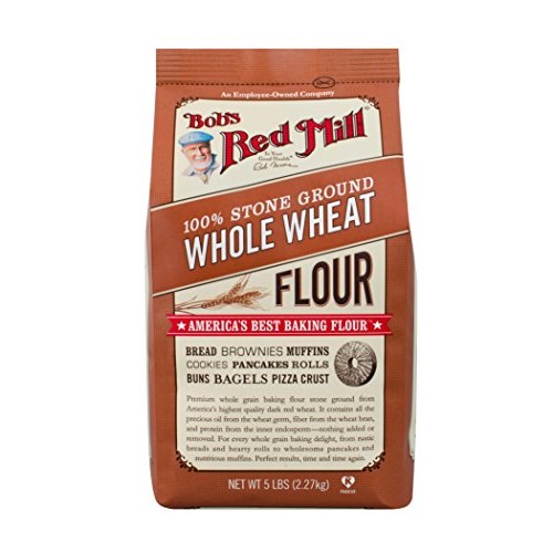 Bobs Red Mill Whole Wheat Flour, 5-Pound