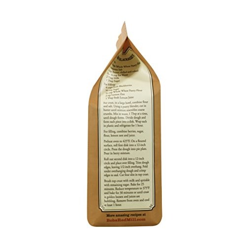 Bobs Red Mill Whole Wheat Pastry Flour, 5 Pound Pack Of 4