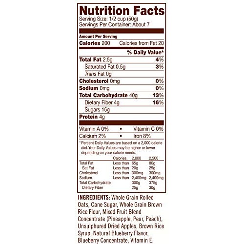 Bobs Red Mill Gluten Free Apple Blueberry Granola, 4 Count