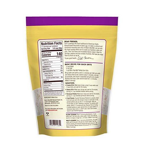 White Corn Grits / Polenta, 24 Ounce Pack Of 1