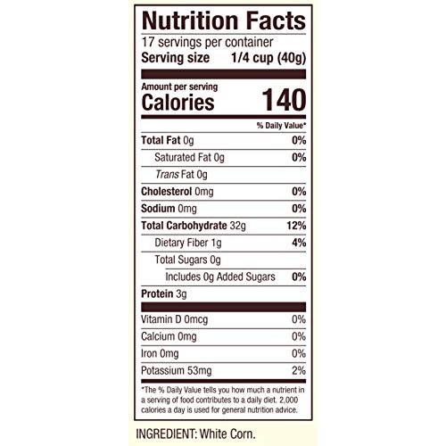 White Corn Grits / Polenta, 24 Ounce Pack Of 1