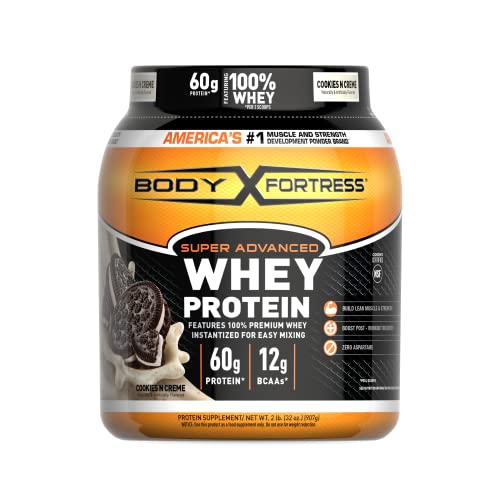 Body Fortress Super Advanced Whey Protein Powder, Cookies N Cre