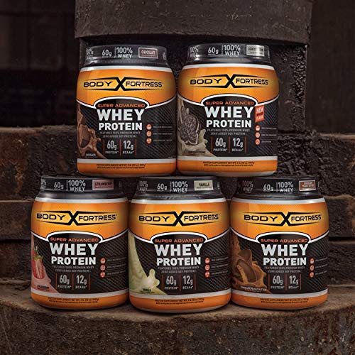 Body Fortress Whey Protein Powder, 60G Protein And 12G Bcaas P