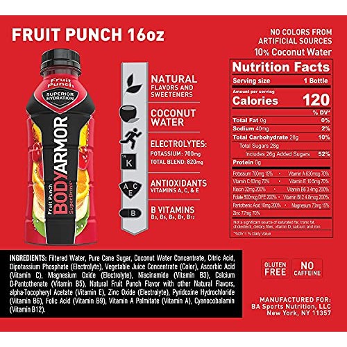 BODYARMOR Sports Drink Sports Beverage, Variety Pack, Natural Fl...