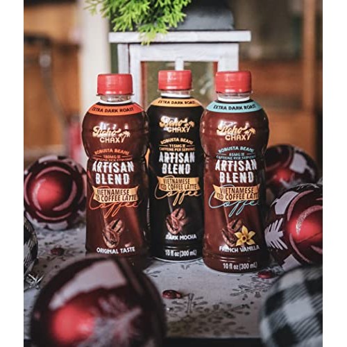 Boho Chax Vietnamese Iced Coffee Latte, Variety Pack with Tradit...