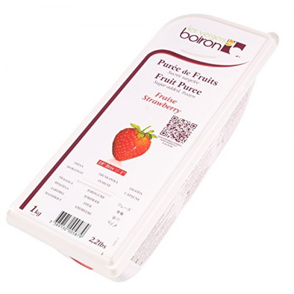 Strawberry Puree - Frozen - 85% Fruit - 2.2Lbs - Kosher
