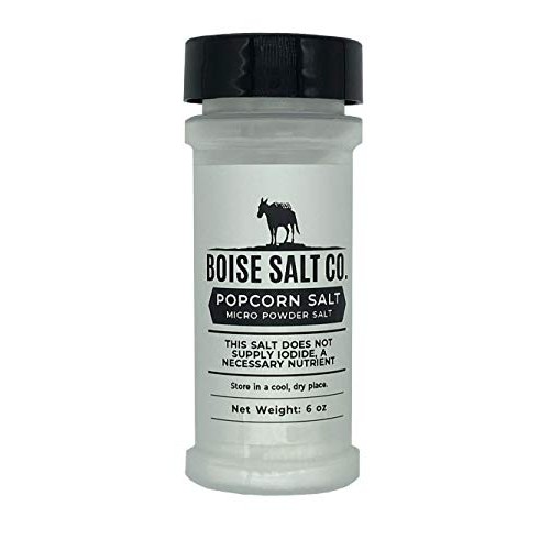 Boise Salt Co – Popcorn Salt – 6Oz Shaker – Micro Powder Flour Salt