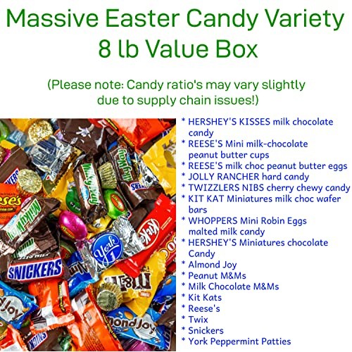 8.0lbs Easter Candy Bulk. Bulk Easter Candy Individually Wrapped...