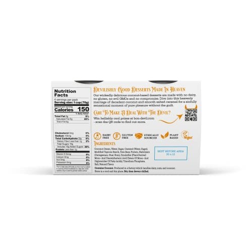 Bon Dévil Salted Caramel Ganache Dessert, Dairy-Free, Vegan, Glu...