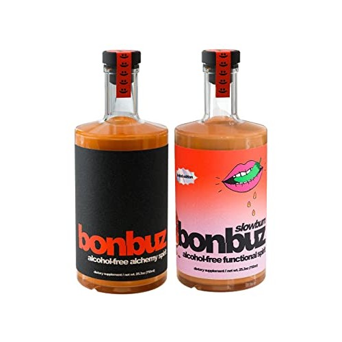 bonbuz OG & slowburn alcohol-free alchemy spirit Variety Pack Co...