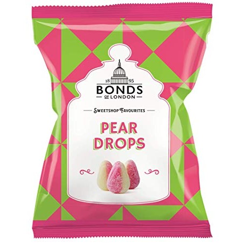Original Bonds London Pear Drops Bag Sugar Coated Pear Flavored