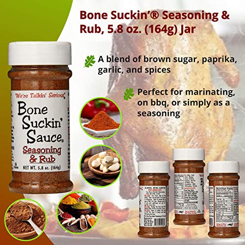 Bone Suckin Sauce Seasoning &Amp; Rub 5.8Oz 164G And Original Barb