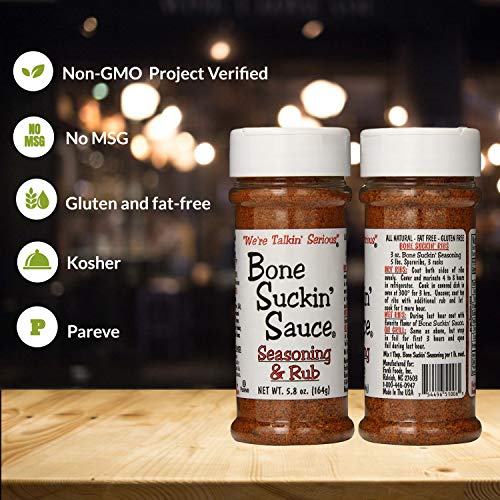 Bone Suckin Sauce Seasoning &Amp; Rub 5.8Oz 164G And Original Barb