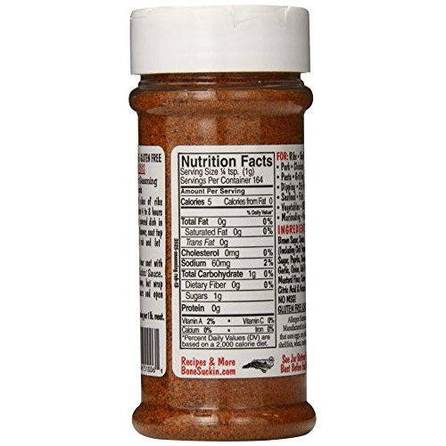 Bone Suckin Sauce Bone Suckin Original Seasoning And Rub, 5.8