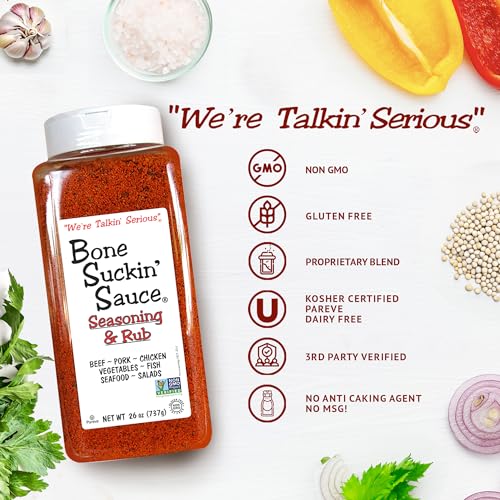 Bone Suckin Seasoning & Rub, Original Blend, 26 Oz - Grilling R...